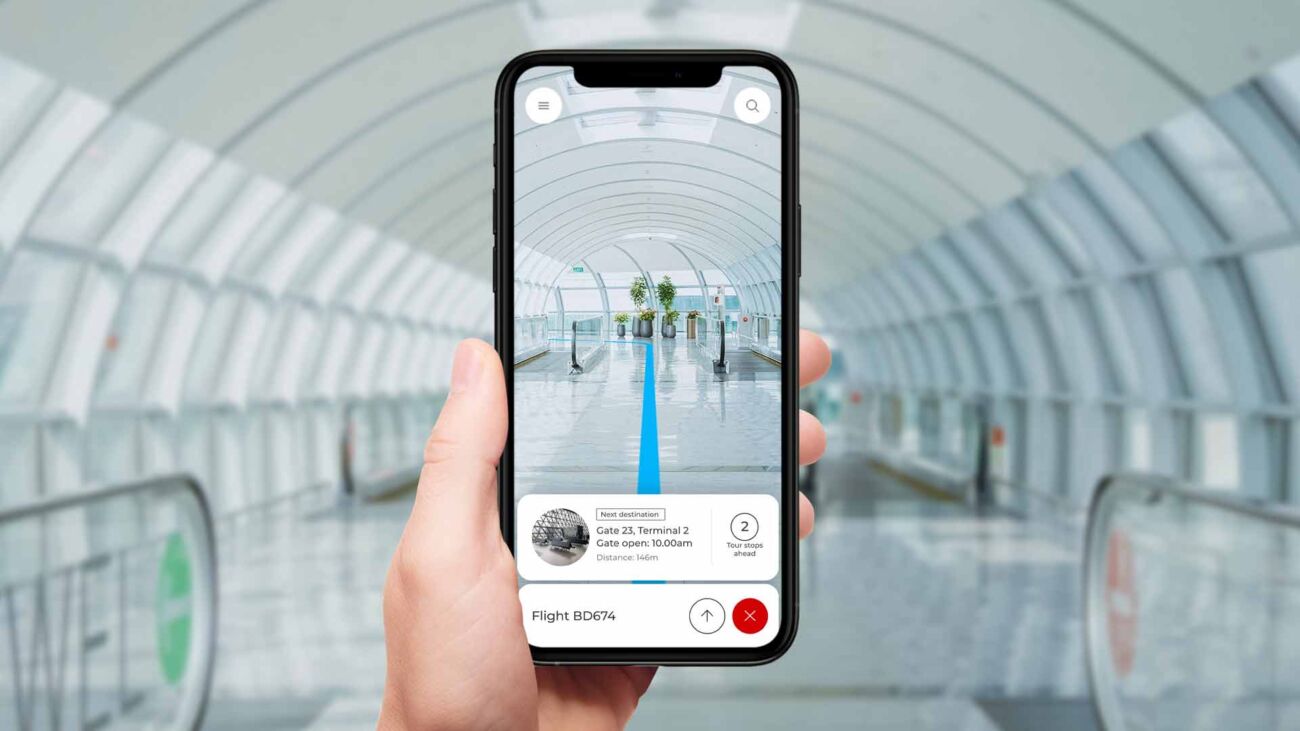 Guide customers to various locations and important points within your premises using AR navigation.